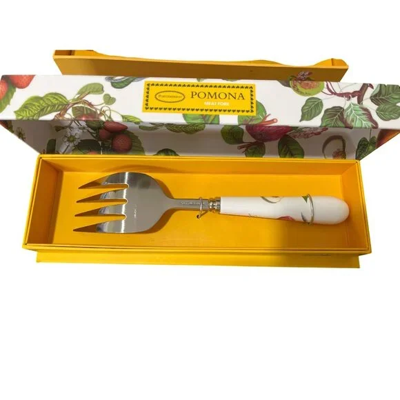 Portmeirion Pomona Salad Servers & Meat Fork Set In Gift Boxes NEW - Picture 7 of 12